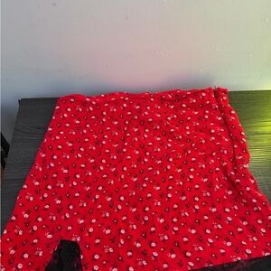 Forever 21 Scarlet Floral Print Skirt